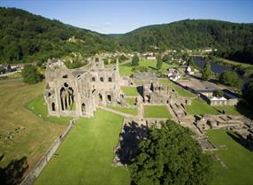 Tintern and Tintern Abbey in the Wye Valley